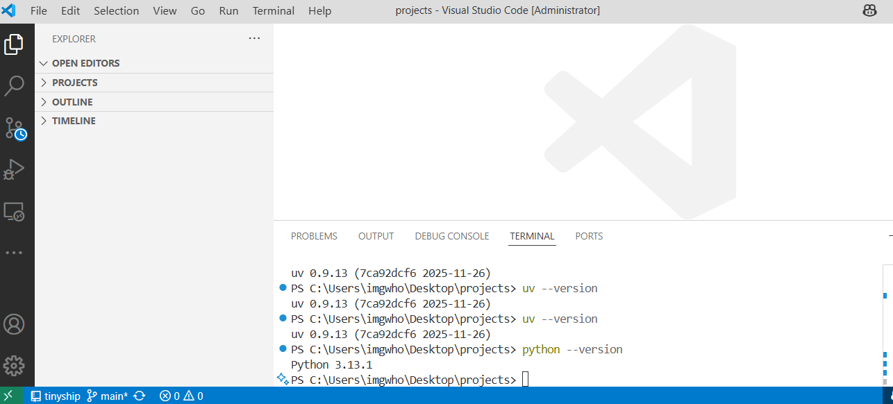IDE run example